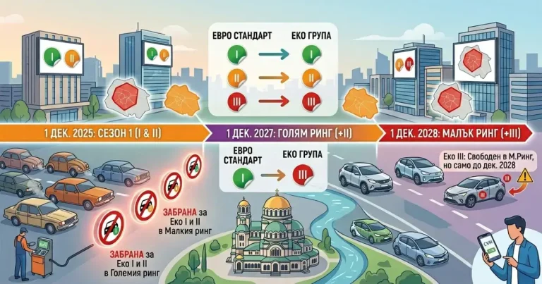 еко категории и ограничения за движение в София